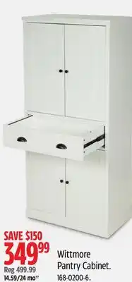 Canadian Tire Wittmore Pantry Cabinet offer