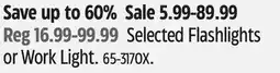 Canadian Tire LUXPRO Selected Flashlights or Work Light offer
