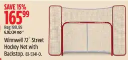 Canadian Tire Winnwell 72˝ Street Hockey Net with Backstop offer