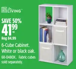 Canadian Tire 6-Cube Cabinet. White or black oak offer