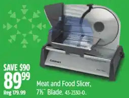 Canadian Tire CUISINART Meat and Food Slicer offer