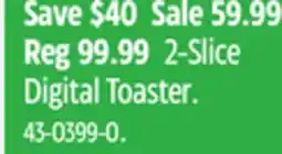 Canadian Tire Salton 2-Slice Digital Toaster offer