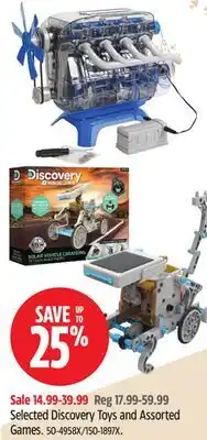Canadian Tire Selected Discovery Toys and Assorted Games offer