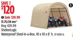 Canadian Tire ShelterLogic Waterproof Shed-in-a-Box, 10 x 10 x 8´ h offer