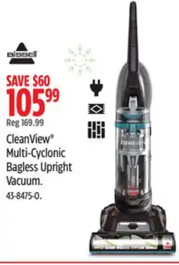 Canadian Tire BISSELL CleanView Multi-Cyclonic Bagless Upright Vacuum offer