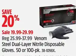 Canadian Tire Steel Dual-Layer Nitrile Disposable Gloves offer