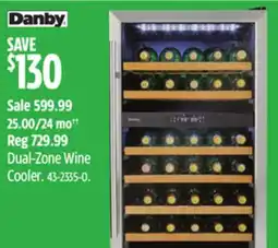 Canadian Tire Danby Dual-Zone Wine Cooler offer