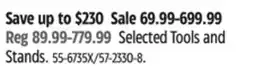 Canadian Tire Selected Tools and Stands offer