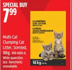 Canadian Tire Multi-Cat Clumping Cat Litter, Scented, 18kg offer