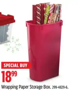 Canadian Tire Wrapping Paper Storage Box offer