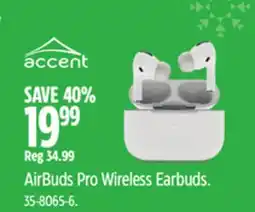 Canadian Tire ACCENT AirBuds Pro Wireless Earbuds offer
