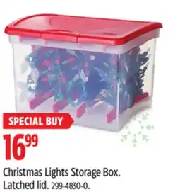 Canadian Tire Christmas Lights Storage Box. Latched lid offer