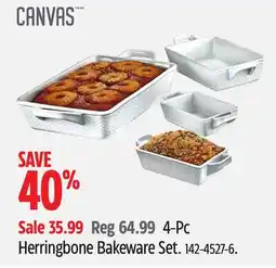 Canadian Tire 4-Pc Herringbone Bakeware Set offer