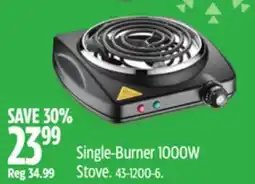 Canadian Tire Master Chef Single-Burner 1000W Stove offer