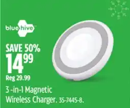 Canadian Tire Bluehive 3 -in-1 Magnetic Wireless Charger offer