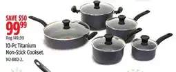 Canadian Tire T-fal 10-Pc Titanium Non-Stick Cookset offer