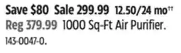 Canadian Tire 1000 Sq-Ft Air Purifier offer