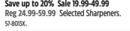Canadian Tire Mastercraft Selected Sharpeners offer