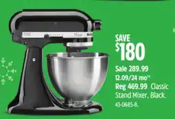 Canadian Tire KitchenAid Classic Stand Mixer, Black offer