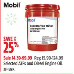 Canadian Tire Selected ATFs and Diesel Engine Oil offer