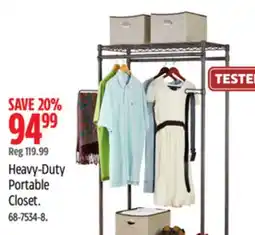 Canadian Tire Heavy-Duty Portable Closet offer