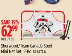 Canadian Tire Sherwood/Team Canada Steel Mini Net Set offer