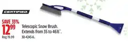 Canadian Tire Certified Telescopic Snow Brush. Extends from 35 to 461⁄2˝ offer