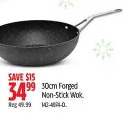 Canadian Tire 30cm Forged Non-Stick Wok offer
