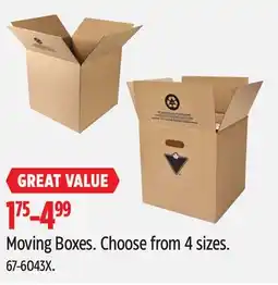 Canadian Tire Canadian Tire Moving Boxes offer