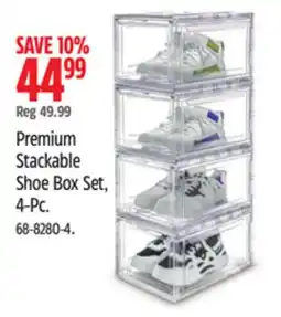 Canadian Tire Premium Stackable Shoe Box Set, 4-Pc offer