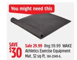 Canadian Tire WA:KE Athletics Exercise Equipment Mat offer
