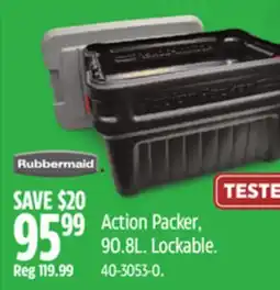Canadian Tire Rubbermaid Action Packer, 90.8L offer