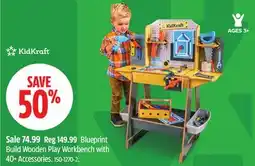 Canadian Tire Blueprint Build Wooden Play Workbench with 40+ Accessories offer
