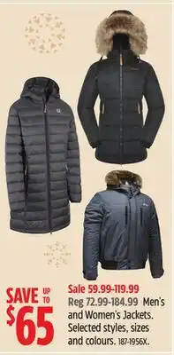 Canadian Tire Kamik Men's and Women's Jackets offer
