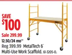 Canadian Tire MetalTech 6´ Multi-Use Work Scaffold offer