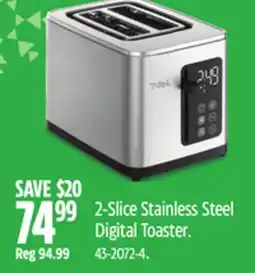 Canadian Tire T-fal 2-Slice Stainless Steel Digital Toaster offer