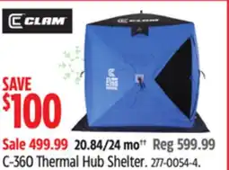 Canadian Tire Clam C-360 Thermal Hub Shelter offer