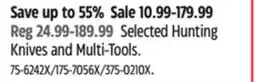 Canadian Tire Leatherman Selected Hunting Knives and Multi-Tools offer