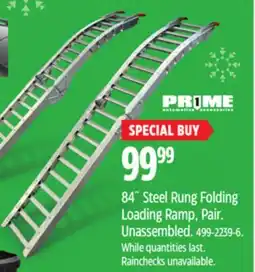 Canadian Tire 84˝ Steel Rung Folding Loading Ramp, Pair. Unassembled offer