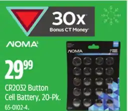 Canadian Tire NOMA CR2032 Button Cell Battery, 20-Pk offer
