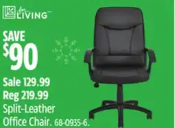 Canadian Tire For Living Split-Leather Office Chair offer