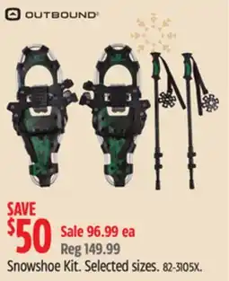 Canadian Tire Outbound Snowshoe Kit offer