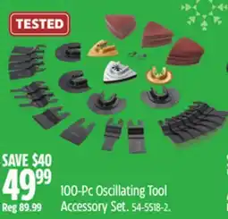 Canadian Tire Mastercraft 100-Pc Oscillating Tool Accessory Set offer