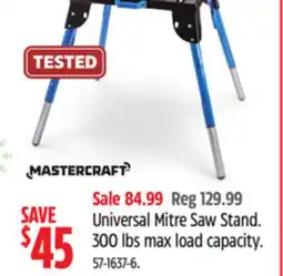 Canadian Tire MASTERCRAFT Universal Mitre Saw Stand offer