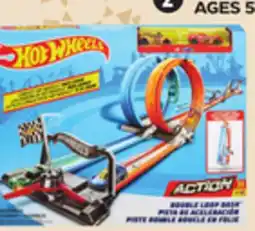Canadian Tire Hot Wheels Double Loop Dash Track Set offer