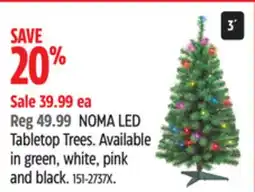 Canadian Tire NOMA LED Tabletop Trees offer