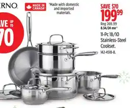 Canadian Tire 11-Pc 18/10 Stainless-Steel Cookset offer