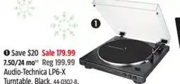 Canadian Tire Audio-Technica LP6-X Turntable, Black offer