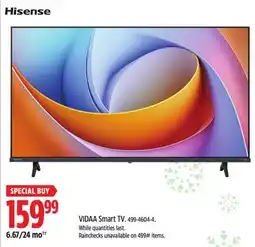 Canadian Tire Hisense VIDAA Smart TV offer