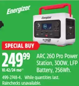Canadian Tire ARC 260 Pro Power Station, 300W, LFP Battery, 256Wh offer